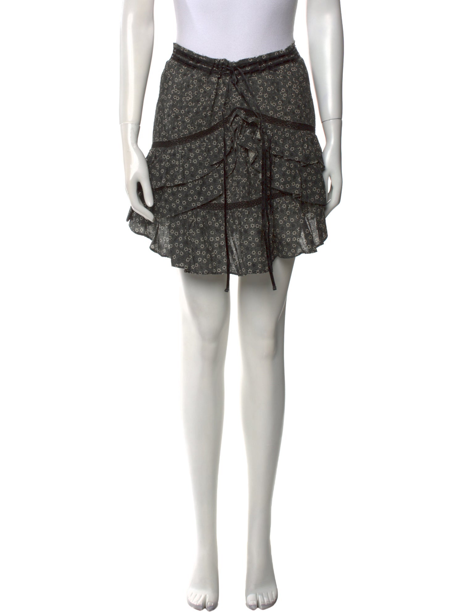 LoveShackFancy Printed Mini Skirt